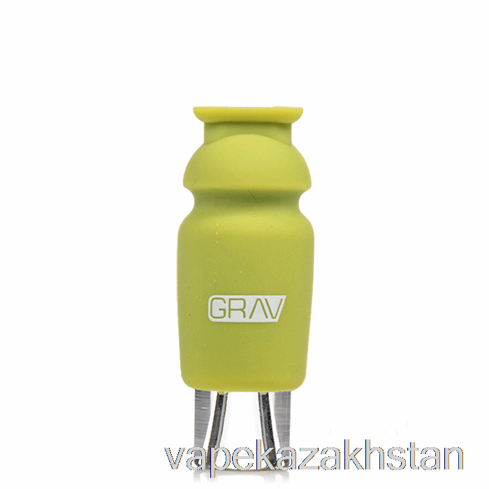 Vape Smoke GRAV Silicone-Capped Glass Crutch Avocado Green